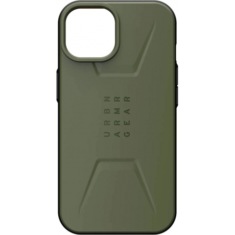 Чехол UAG Civilian для iPhone 13/14 for MagSafe Olive (114036117272) - фото 1