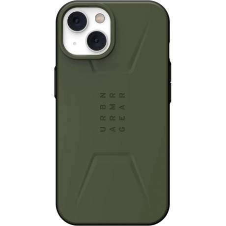 Чехол UAG Civilian для iPhone 13/14 for MagSafe Olive (114036117272) - фото 3