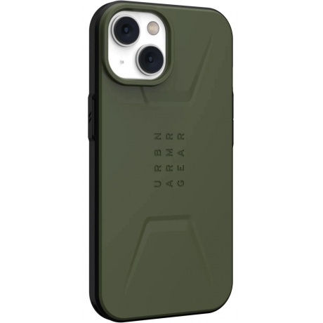 Чехол UAG Civilian для iPhone 13/14 for MagSafe Olive (114036117272) - фото 5