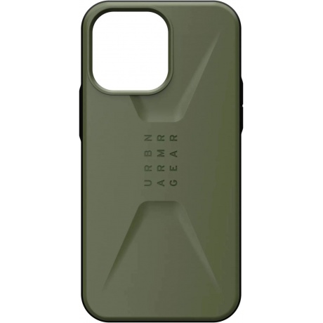 Чехол UAG Civilian для iPhone 14 Pro Max Olive (114043117272) - фото 1