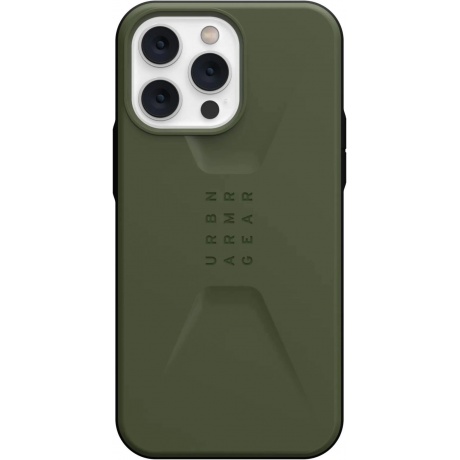 Чехол UAG Civilian для iPhone 14 Pro Max Olive (114043117272) - фото 3