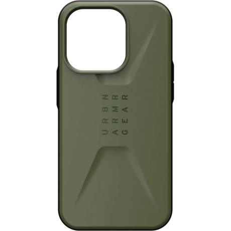 Чехол UAG Civilian для iPhone 14 Pro Olive (114042117272) - фото 1