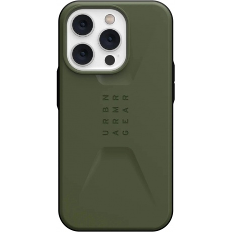 Чехол UAG Civilian для iPhone 14 Pro Olive (114042117272) - фото 3