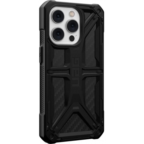 Чехол UAG Monarch для iPhone 14 Pro Carbon Fiber (114034114242) - фото 5