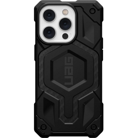 Чехол UAG Monarch для iPhone 14 Pro for MagSafe Carbon Fiber (114030114242) - фото 1