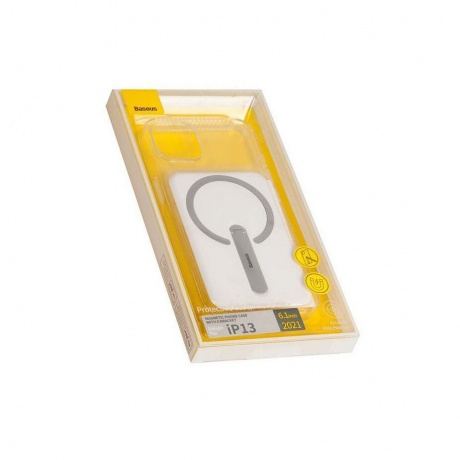 Чехол Baseus Magnetic для iPhone 13 Transparent/прозрачный (ARCX000002) - фото 2