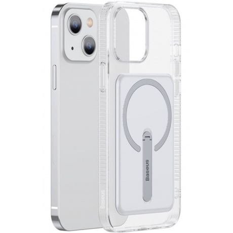 Чехол Baseus Magnetic для iPhone 13 Transparent/прозрачный (ARCX000002) - фото 3