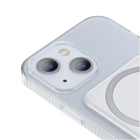 Чехол Baseus Magnetic для iPhone 13 Transparent/прозрачный (ARCX000002) - фото 9