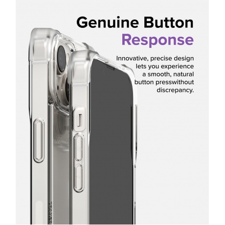 Чехол Spigen Ringke Fusion Bumper iPhone 14 Clear - фото 14