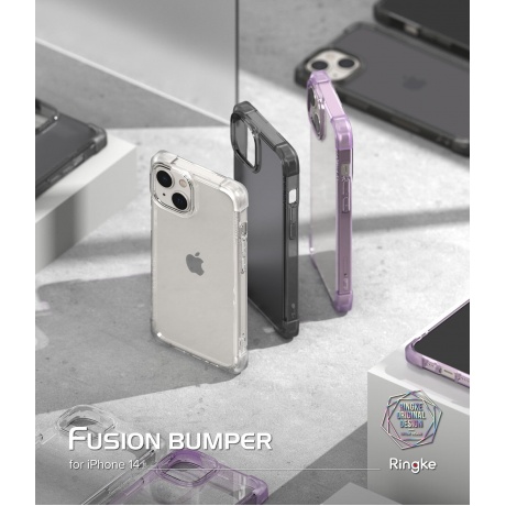 Чехол Spigen Ringke Fusion Bumper iPhone 14 Clear - фото 6