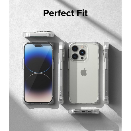 Чехол Spigen Ringke Fusion Bumper iPhone 14 Pro Clear - фото 9