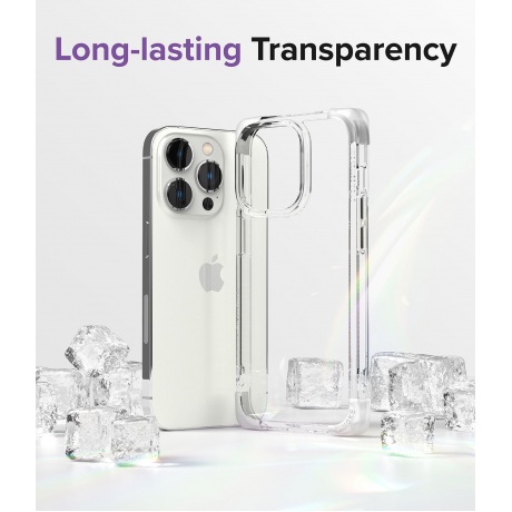Чехол Spigen Ringke Fusion Bumper iPhone 14 Pro Clear - фото 14