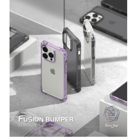 Чехол Spigen Ringke Fusion Bumper iPhone 14 Pro Clear - фото 4