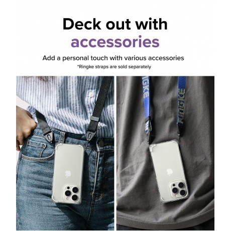 Чехол Spigen Ringke Fusion Bumper iPhone 14 Pro Clear - фото 13