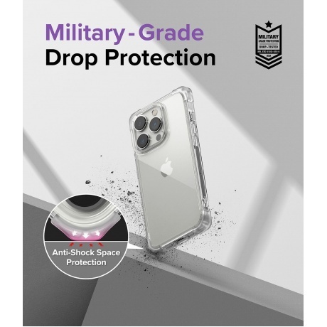 Чехол Spigen Ringke Fusion Bumper iPhone 14 Pro Clear - фото 7