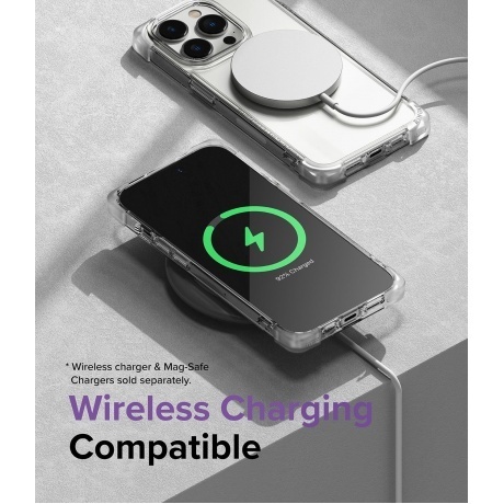 Чехол Spigen Ringke Fusion Bumper iPhone 14 Pro Clear - фото 8