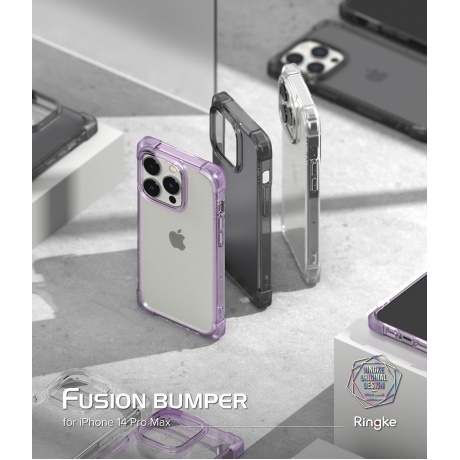 Чехол Spigen Ringke Fusion Bumper iPhone 14 Pro Max Clear - фото 4