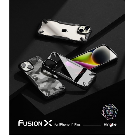 Чехол Spigen Ringke Fusion X iPhone 14 Plus Black - фото 3