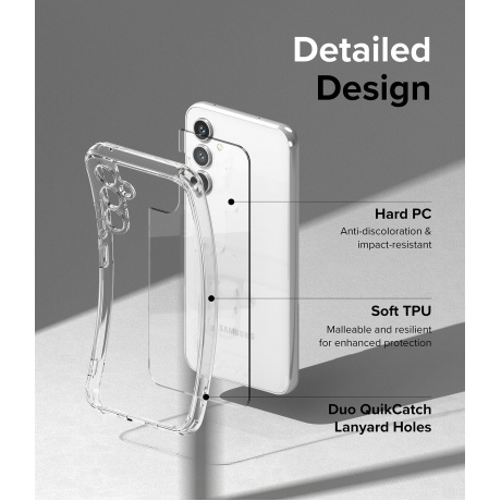 Чехол Spigen Ringke Fusion для Samsung Galaxy A54 5G серый - фото 7