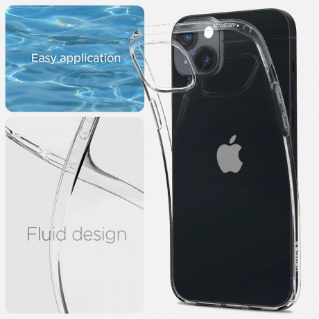 Чехол Spigen Liquid Crystal iPhone 14 Crystal Clear (ACS05033) - фото 8