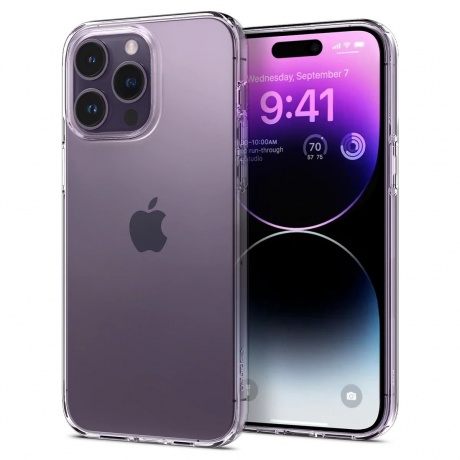 Чехол Spigen Liquid Crystal iPhone 14 Pro Max Crystal Clear (ACS04809) - фото 1