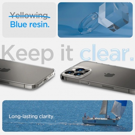 Чехол Spigen Liquid Crystal iPhone 14 Pro Max Crystal Clear (ACS04809) - фото 13