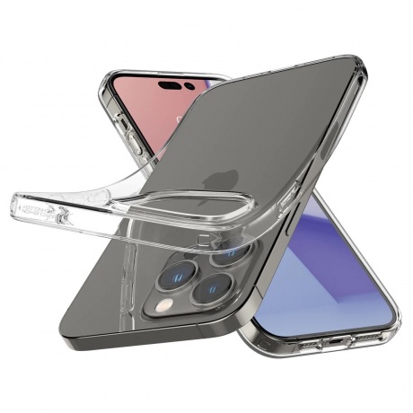 Чехол Spigen Liquid Crystal iPhone 14 Pro Max Crystal Clear (ACS04809) - фото 7