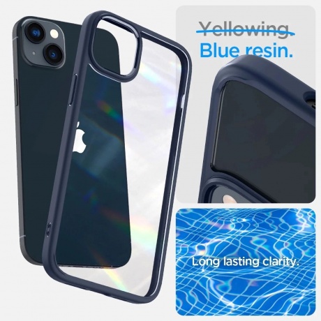 Чехол Spigen Ultra Hybrid iPhone 14 Navy Blue (ACS05045) - фото 12