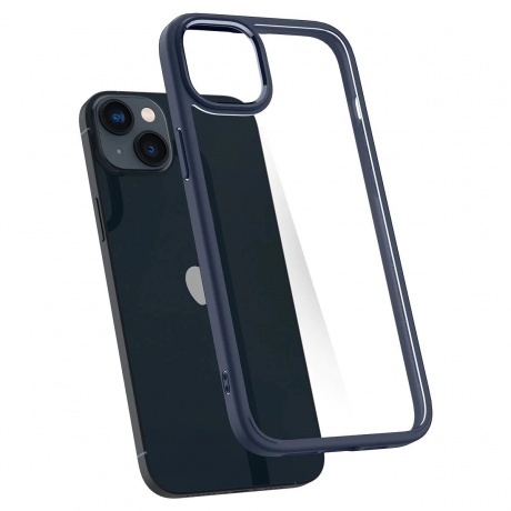 Чехол Spigen Ultra Hybrid iPhone 14 Navy Blue (ACS05045) - фото 6
