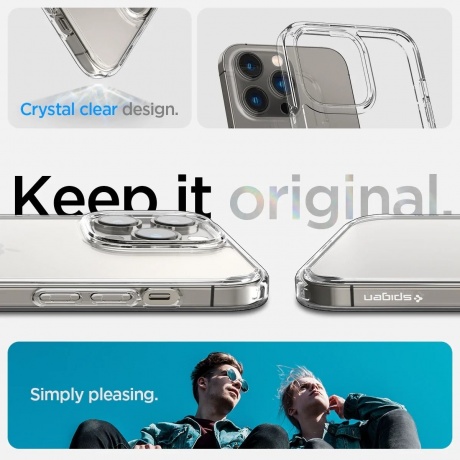 Чехол Spigen Ultra Hybrid iPhone 14 Pro Max Crystal Clear (ACS04816) - фото 12