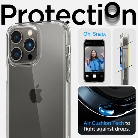 Чехол Spigen Ultra Hybrid iPhone 14 Pro Max Crystal Clear (ACS04816) - фото 9