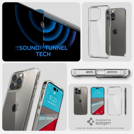 Чехол Spigen Ultra Hybrid iPhone 14 Pro Max Crystal Clear (ACS04816) - фото 10