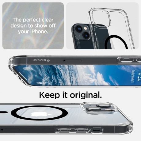 Чехол Spigen Ultra Hybrid Mag Magsafe iPhone 14 Black (ACS05049) - фото 10