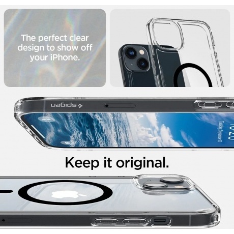Чехол Spigen Ultra Hybrid Mag Magsafe iPhone 14 Black (ACS05049) - фото 10