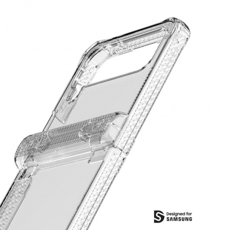 Чехол антибактериальный ITSKINS SUPREME HINGE для Samsung Galaxy Z Flip 4, прозрачный - фото 2