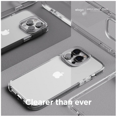 Чехол-накладка ITSKINS HYBRID CLEAR для iPhone 14 Pro (6.1&quot;), прозрачный - фото 7
