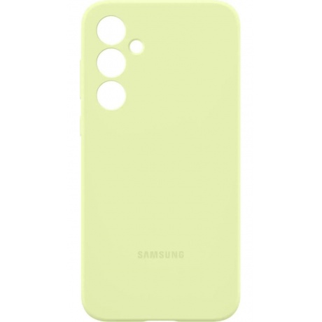 Чехол-накладка Samsung EF-PA356TMEGRU Silicone Case для Galaxy A35 лаймовый - фото 1