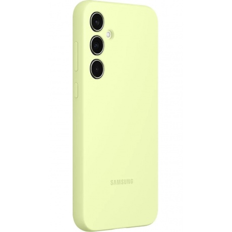 Чехол-накладка Samsung EF-PA356TMEGRU Silicone Case для Galaxy A35 лаймовый - фото 5