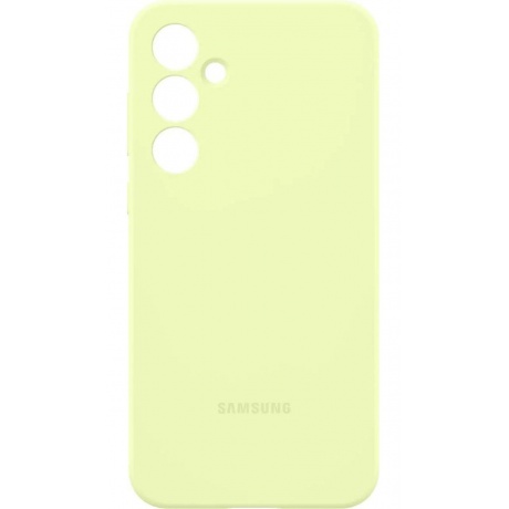 Чехол-накладка Samsung EF-PA556TMEGRU Silicone Case для Galaxy A55 лаймовый - фото 1