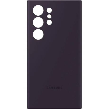 Чехол-накладка Samsung EF-PS928TEEGRU Silicone Cover для Galaxy S24 Ultra, темно-фиолетовый - фото 1