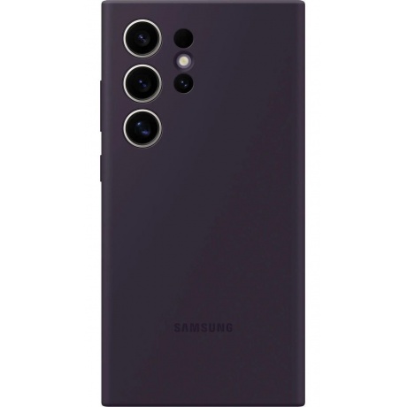 Чехол-накладка Samsung EF-PS928TEEGRU Silicone Cover для Galaxy S24 Ultra, темно-фиолетовый - фото 3