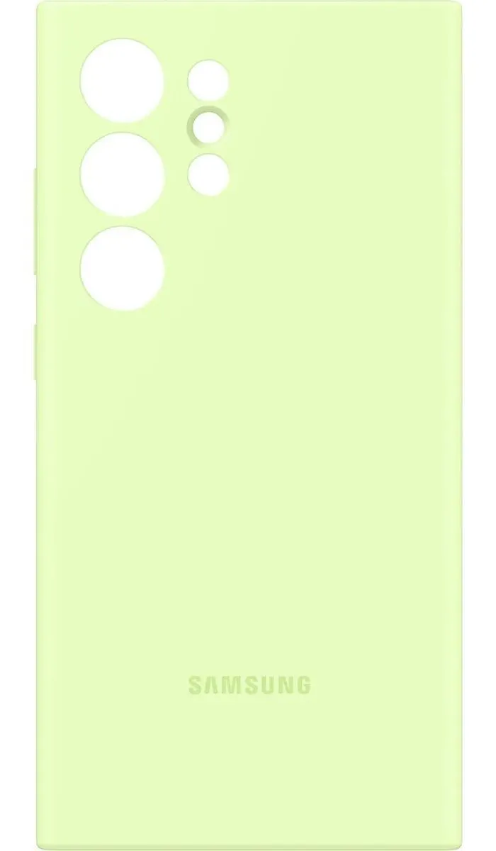 Чехол-накладка Samsung EF-PS928TGEGRU Silicone Cover для Galaxy S24 Ultra, лаймовый - фото 1