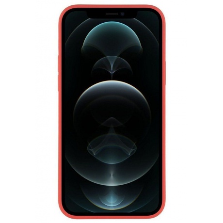 Чехол защитный VLP c MagSafe для iPhone 12 ProMax, красный - фото 3