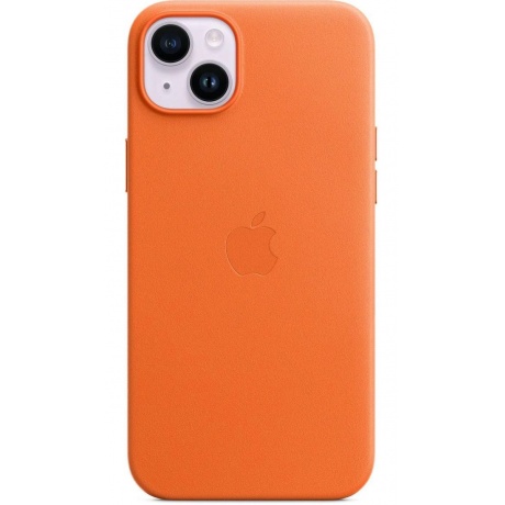 Чехол Apple IPhone 14 Pro Leather Case with MagSafe Orange (MPPL3FE/A) - фото 3