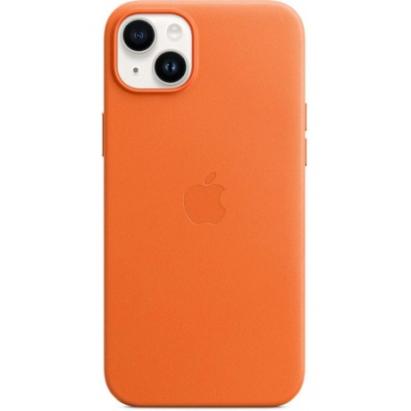 Чехол Apple IPhone 14 Pro Leather Case with MagSafe Orange (MPPL3FE/A) - фото 5