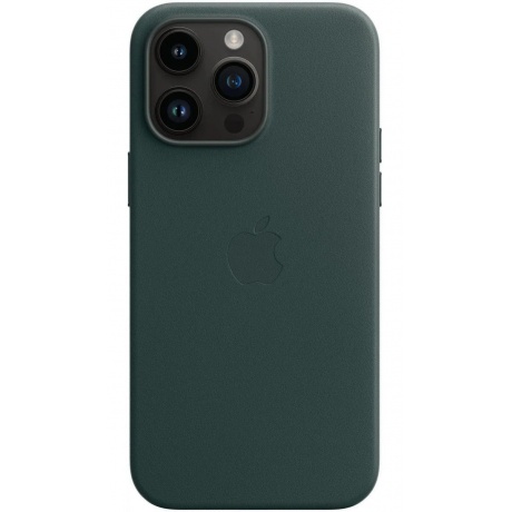 Чехол Apple IPhone 14 Pro Max Leather Case with MagSafe Forest Green (MPPN3FE/A) - фото 4