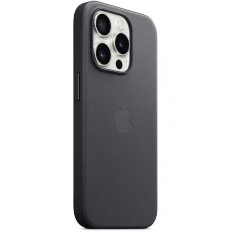 Чехол Apple IPhone 15 Pro FineWoven  Case with MagSafe Black (MT4H3FE/A) - фото 4