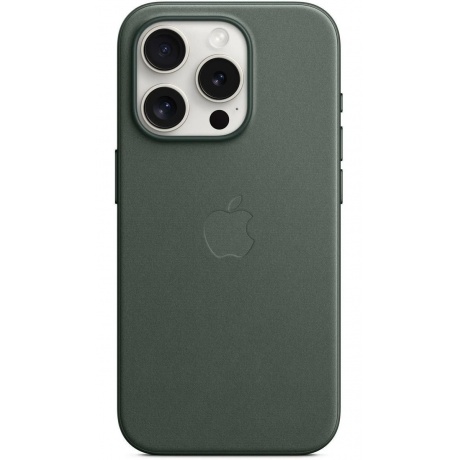 Чехол Apple IPhone 15 Pro FineWoven  Case with MagSafe Evergreen (MT4U3FE/A) - фото 3