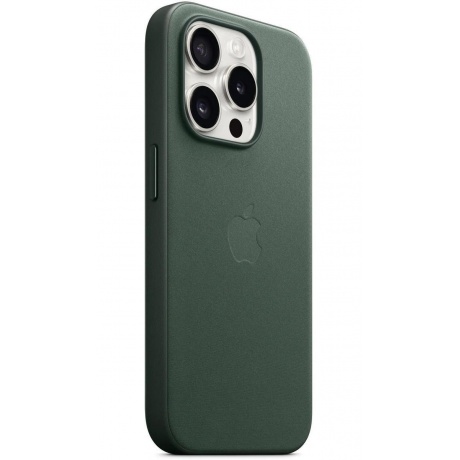 Чехол Apple IPhone 15 Pro FineWoven  Case with MagSafe Evergreen (MT4U3FE/A) - фото 5