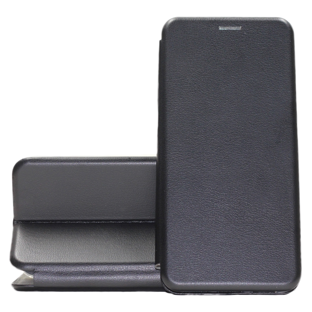 Чехол-книжка WELLMADE для Xiaomi Redmi 13C / Poco C65 черный чехол df xiarmor 08 для poco c65 redmi 13c с магнитным держателем и кольцом черный